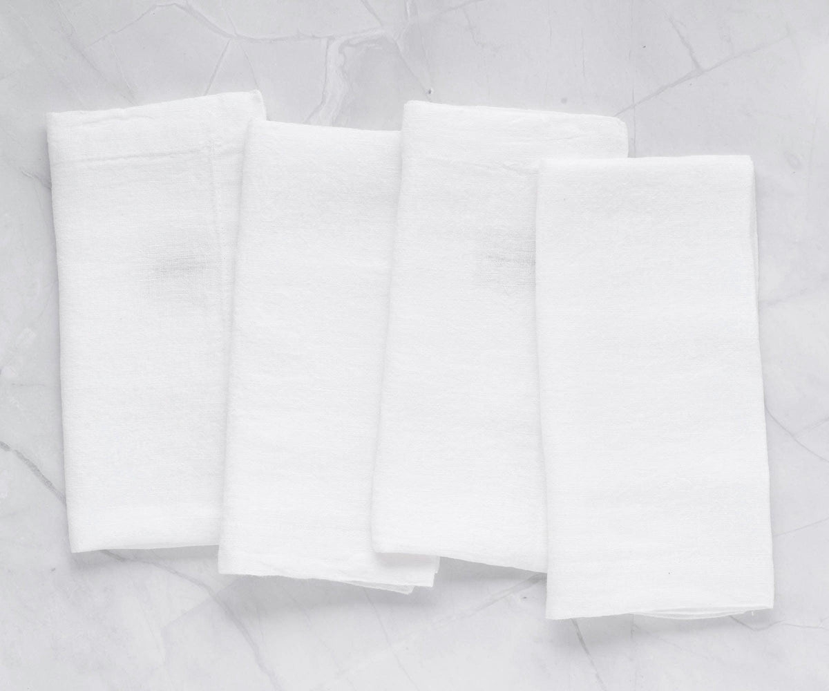 White Linen Napkins