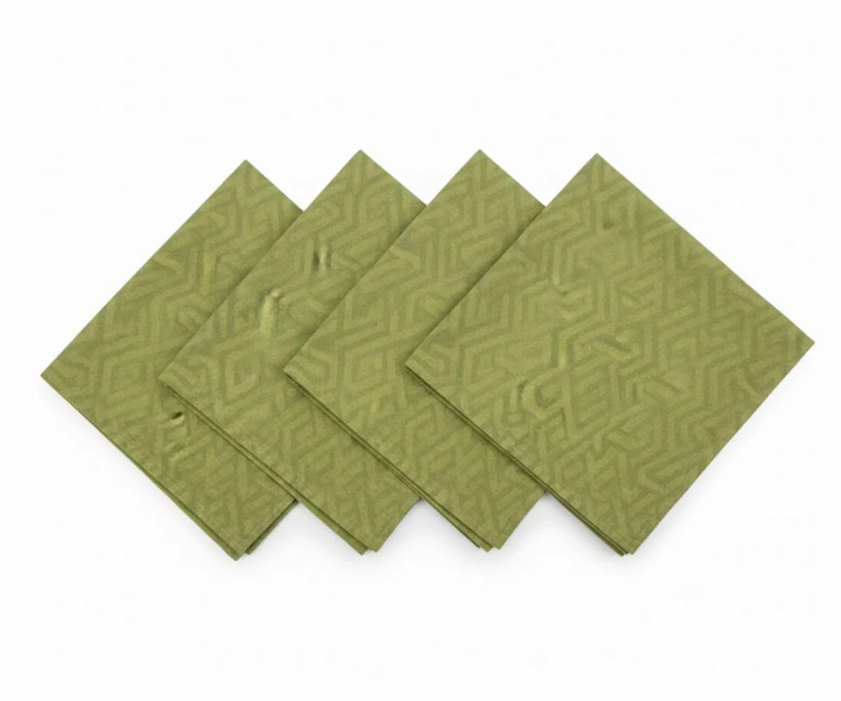 Gold and Green Napkins