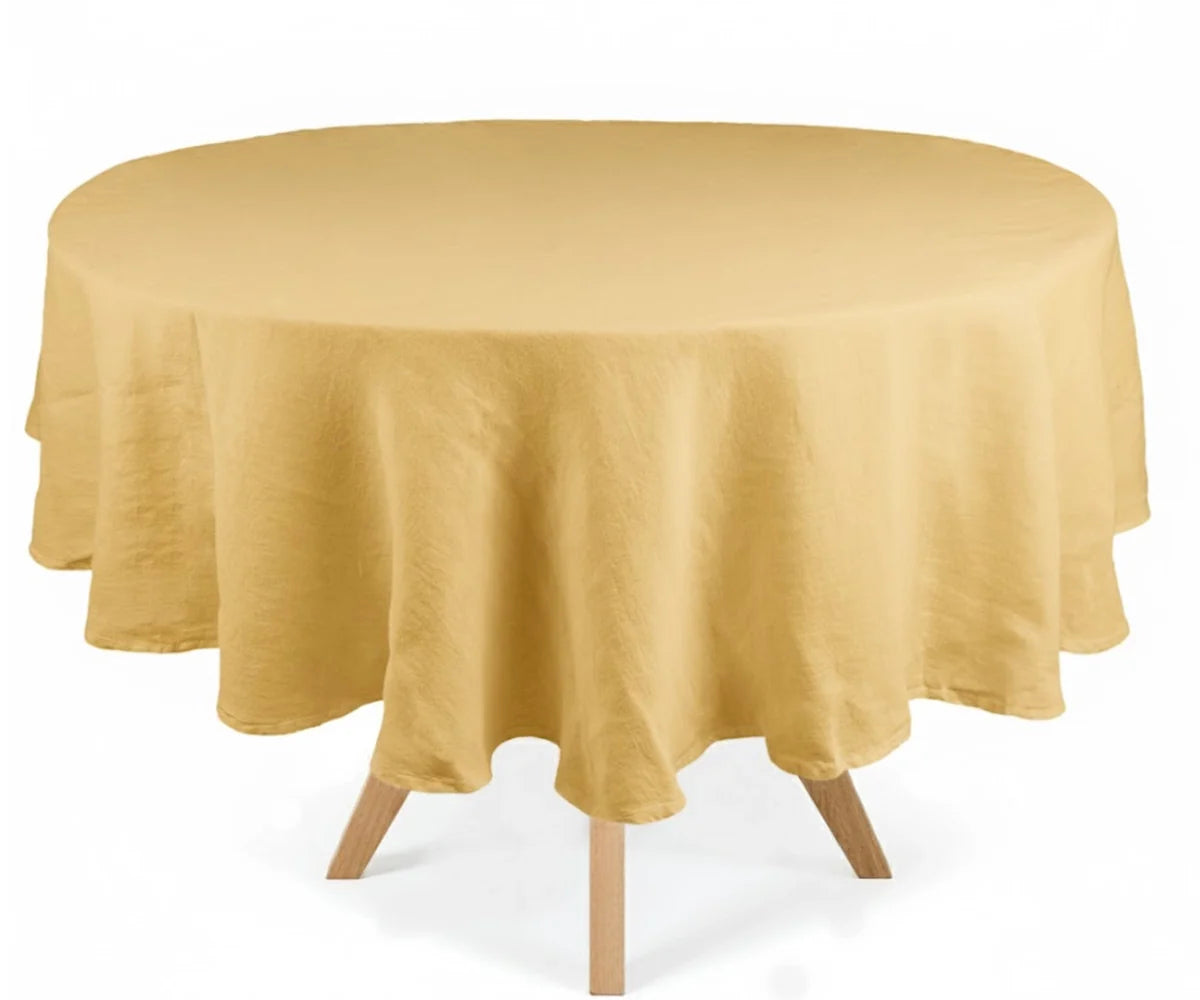 Linen Round Tablecloth