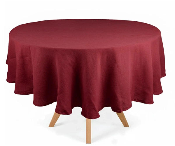 Linen Round Tablecloth