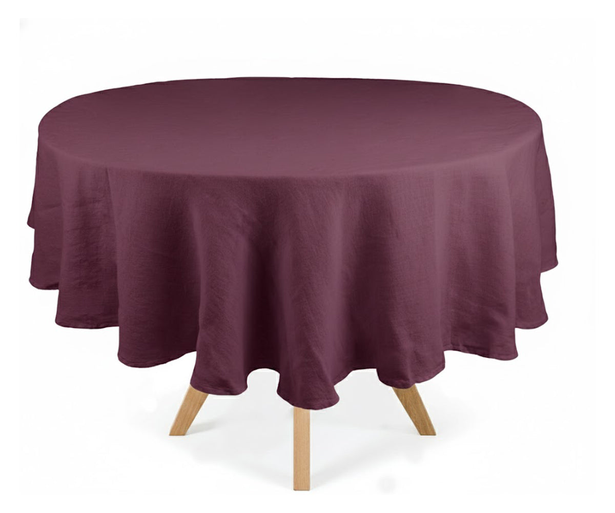Linen Round Tablecloth