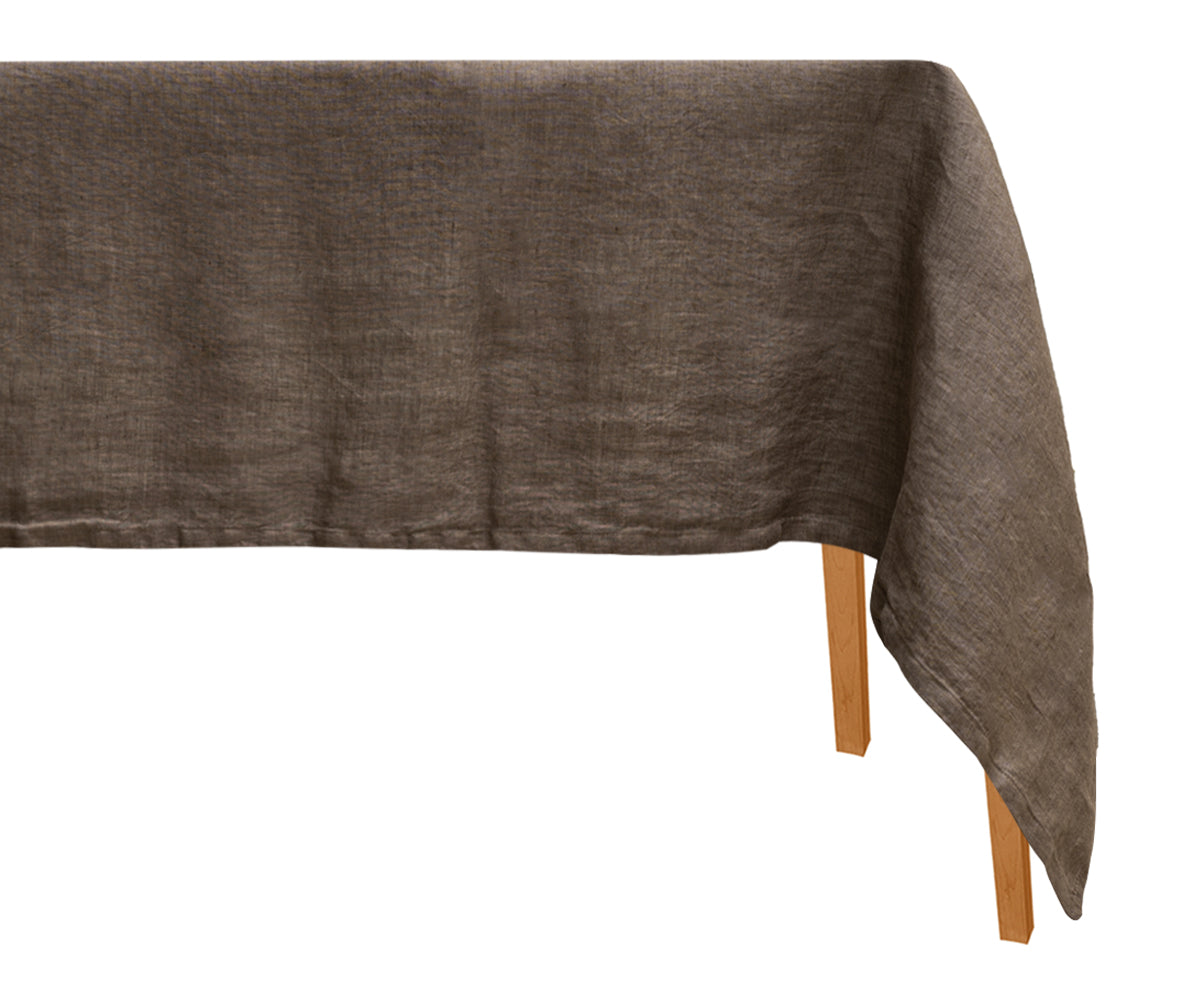 Plain Linen Rectangle Tablecloth