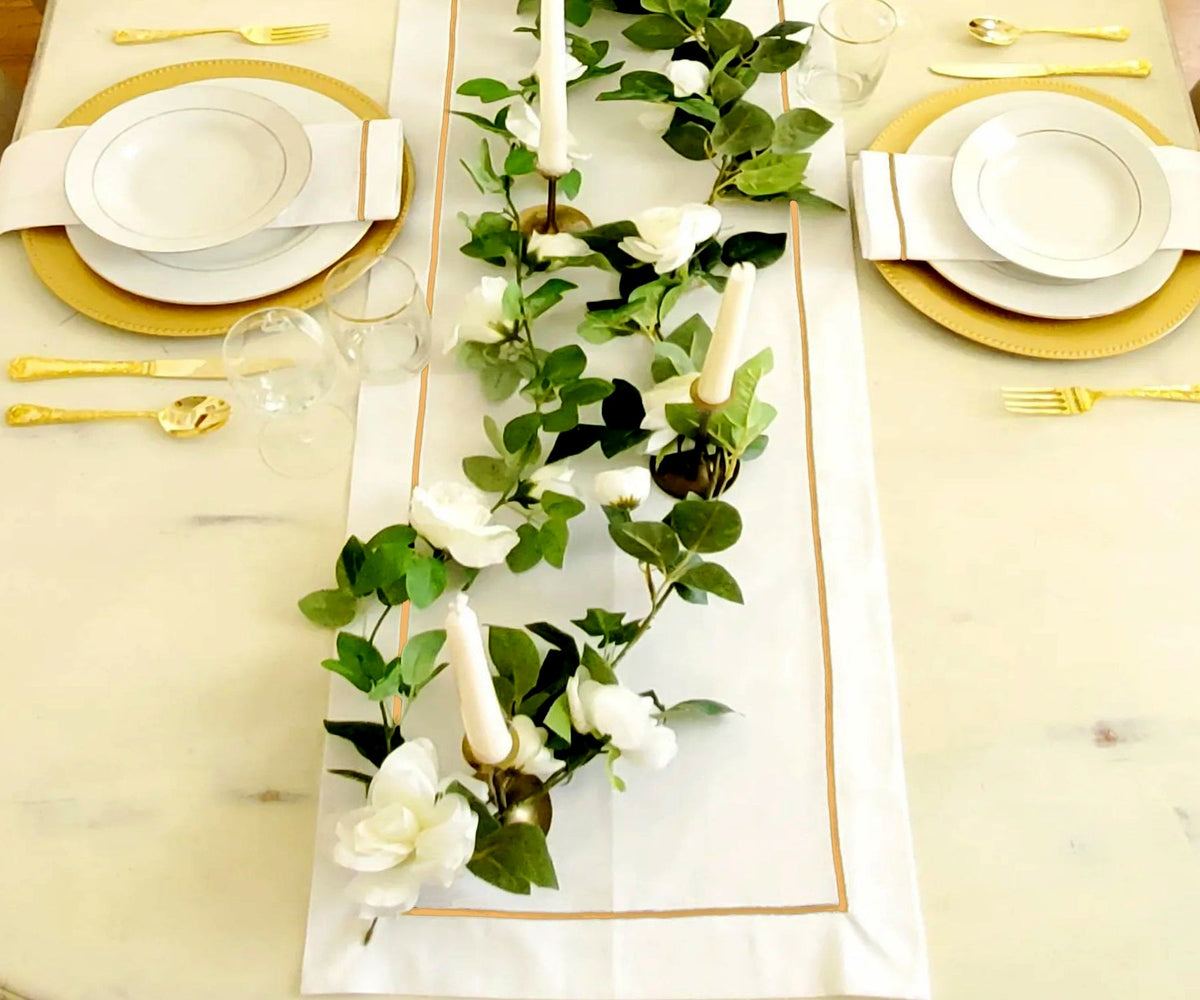 Cotton Table Runners - Embroidery Table Runner