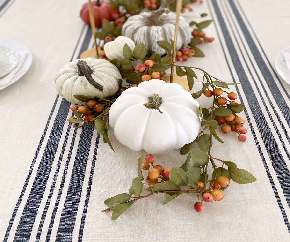 Cotton Striped Tablecloth - Rectangle Tablecloths