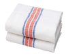 Striped Linen Tea Towels - Set of 2 - Red/Blue 4 Stripes