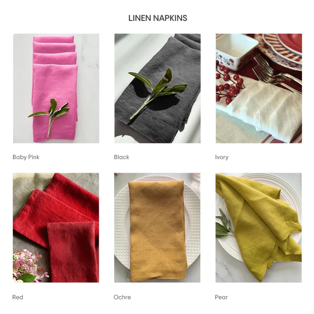 Pear Linen Napkins