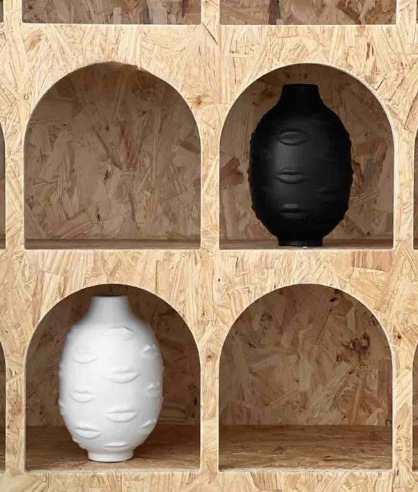 Lip Vase - Modern Abstract Decorative Ceramic Flower Centerpiece Vase