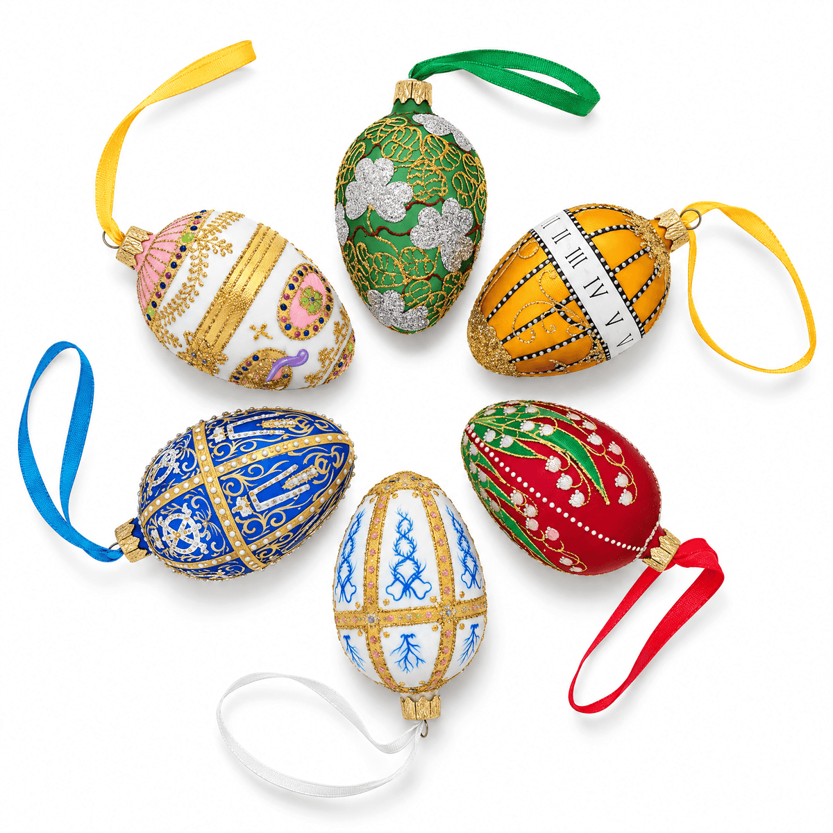 The Horse Ukrainian Glass Egg Ornament 4 Inches