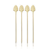 Art Deco Cocktail Picks in Gold Set of 4