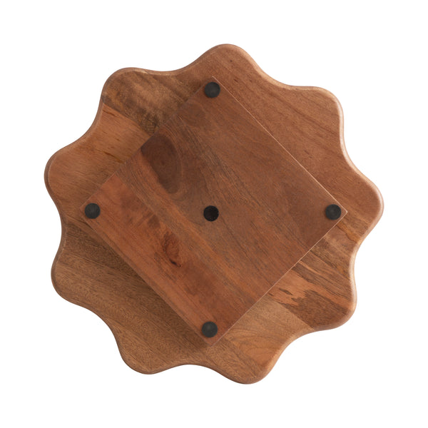 Alezar Wood Lazy Susan Tray