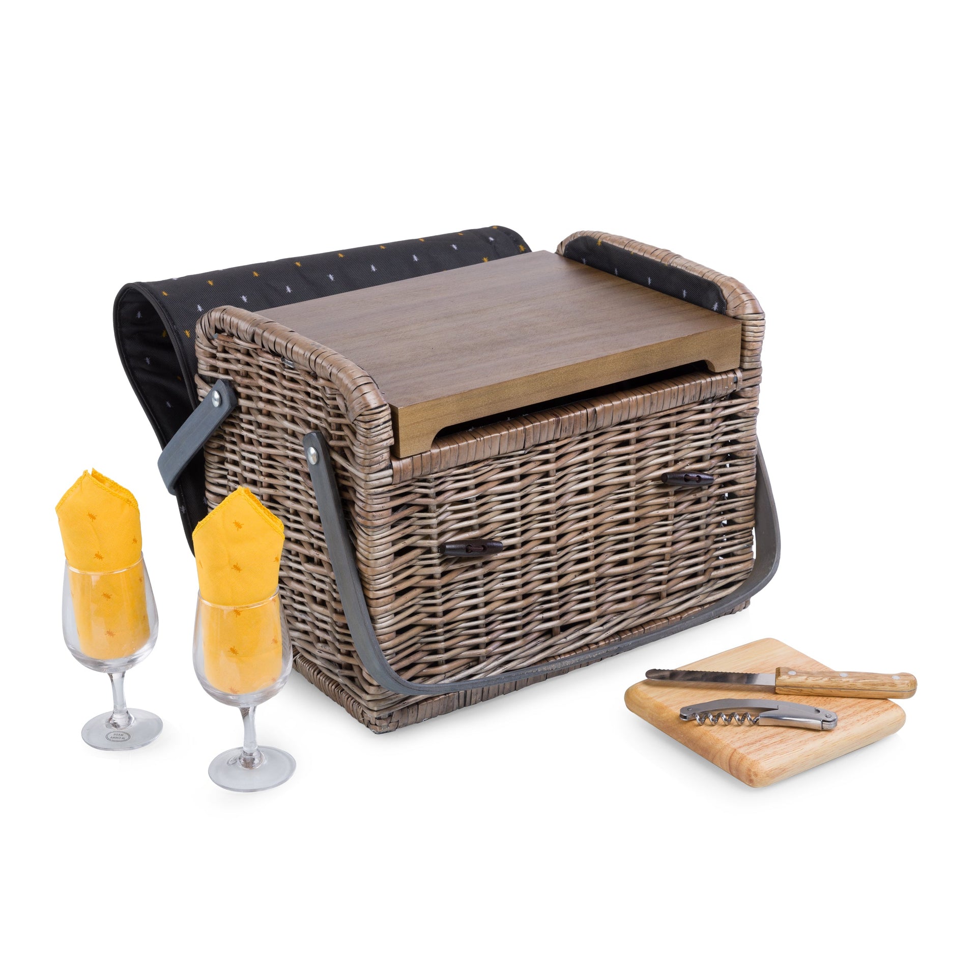 Kabrio Wine & Cheese Picnic Basket Picnic Time Family of Brands