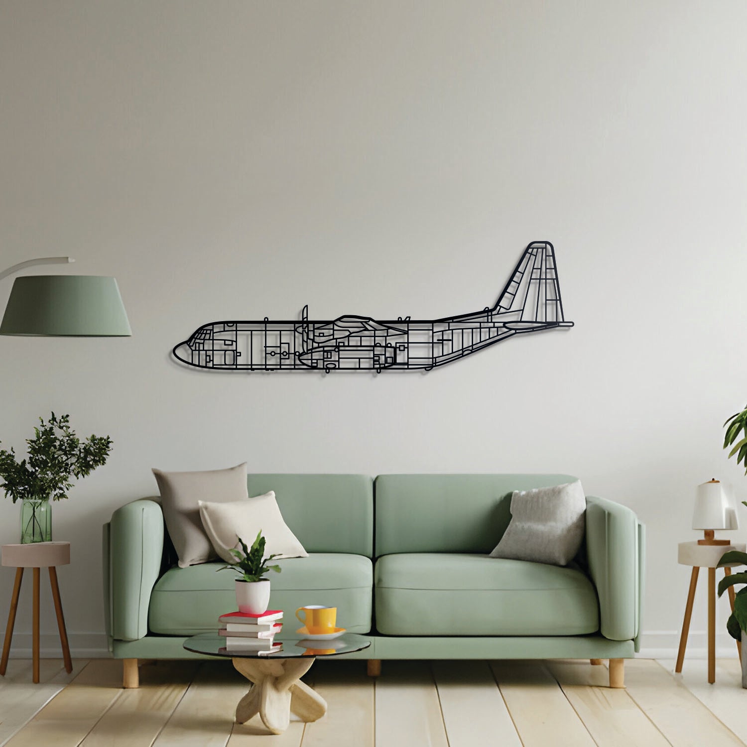 C-130 Metal Aircraft Wall Art - NCP0039