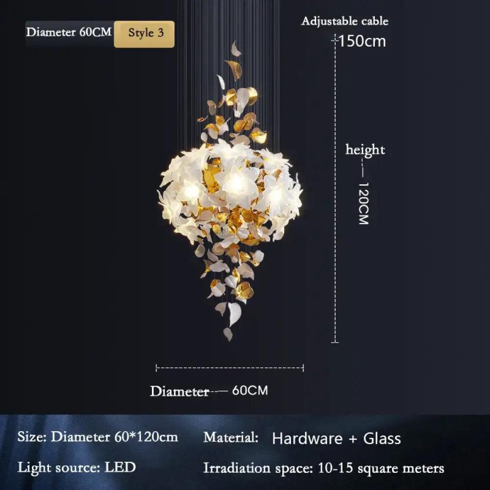 Loft Modern Crystal Chandelier | Living Room Home Lighting