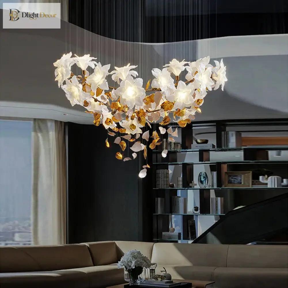 Loft Modern Crystal Chandelier | Living Room Home Lighting