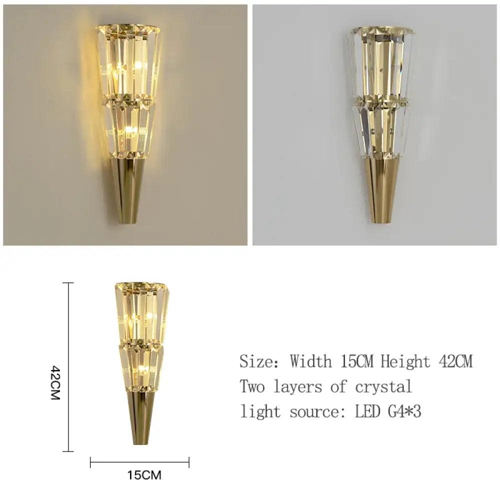 Logan LED Nordic Crystal Wall Sconce | Bathroom Lighting