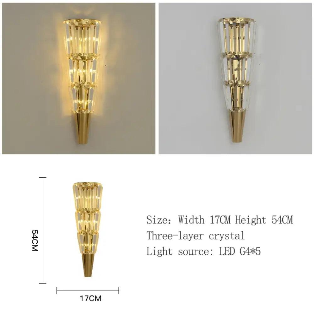 Logan LED Nordic Crystal Wall Sconce | Bathroom Lighting