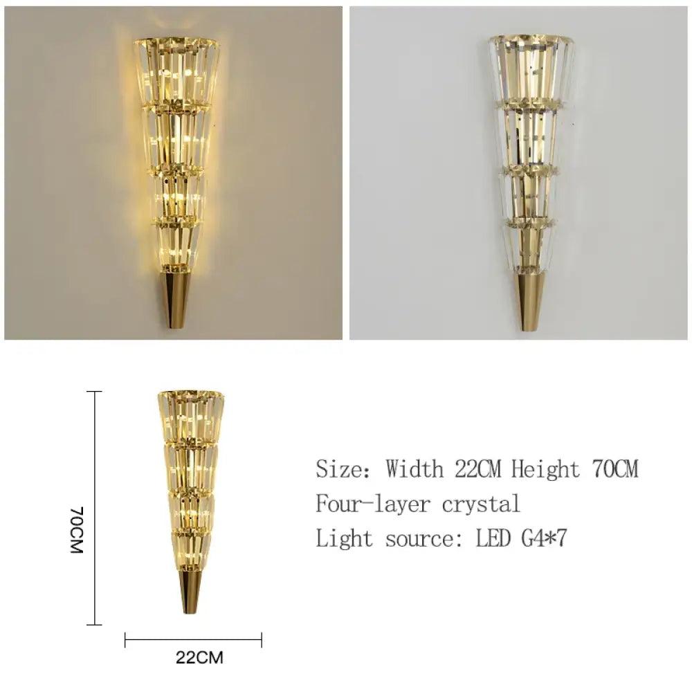 Logan LED Nordic Crystal Wall Sconce | Bathroom Lighting