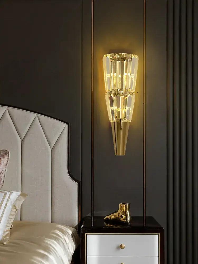 Logan LED Nordic Crystal Wall Sconce | Bathroom Lighting