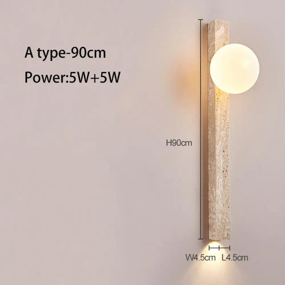 Long LED Retro Wall Sconce | Bedroom & Bedside Lighting