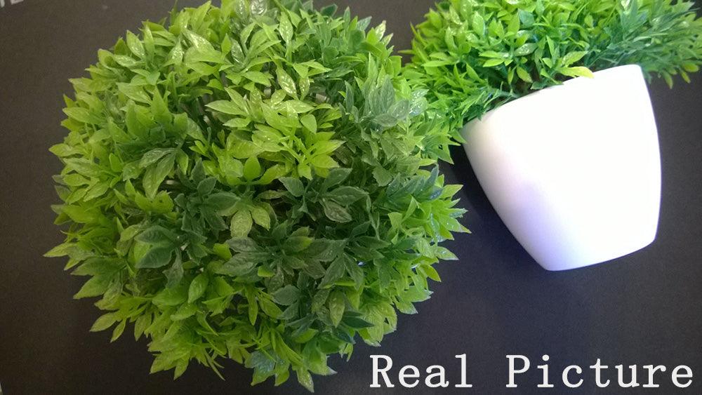 Love Art Set of 6 Small Artificial Decor Bonsai Potted Plastic Fake Flowers for Home Garden Office Desk Wall Book Shelf Decor Room Hotel  Decor