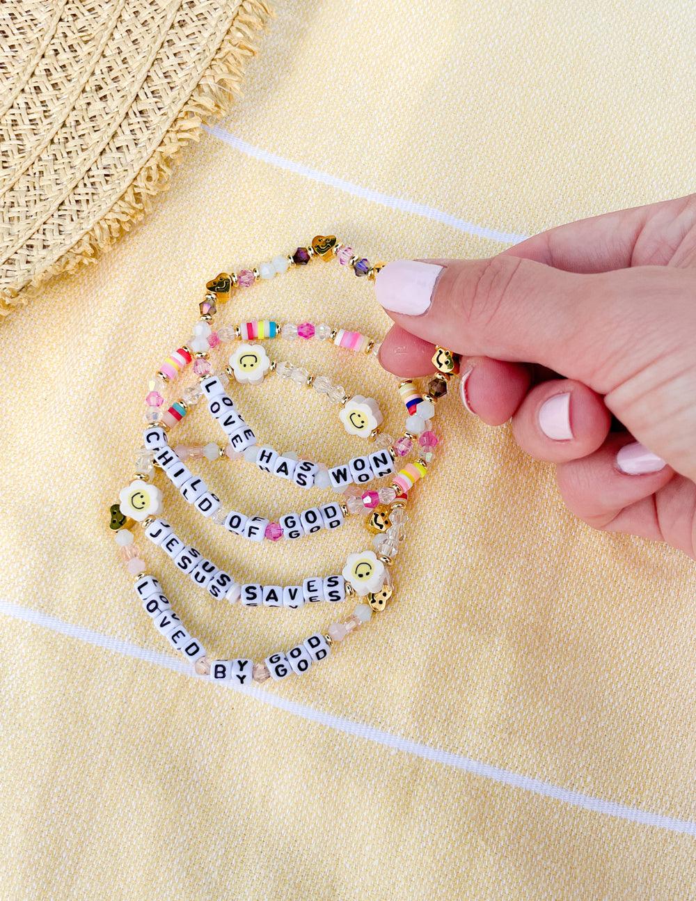 Love Has Won Letter Bracelet