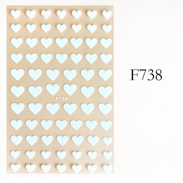 Lovely Stars Geometry 3D Nails Art Sticker Gold Silver Rose gold Ornaments self-Adhesive Sliders Manicure Accessories Decoration for Women Girls Art Stickers Decal Decoration Metallic Curve Strip Line Nail