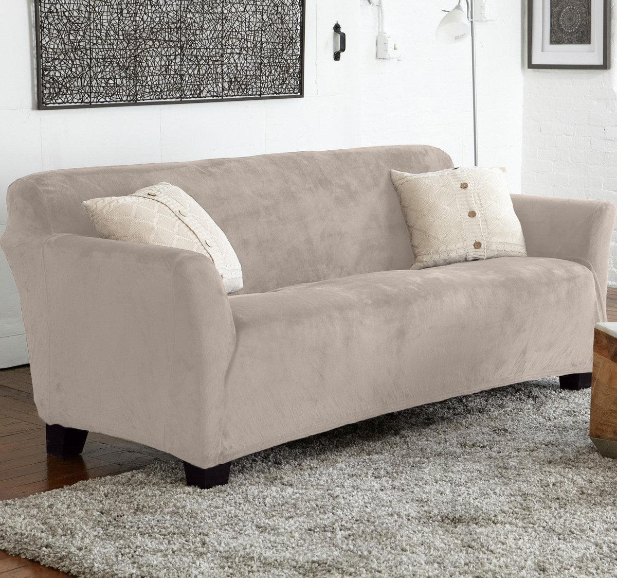 Velvet Stretch Slipcover - Gale Collection