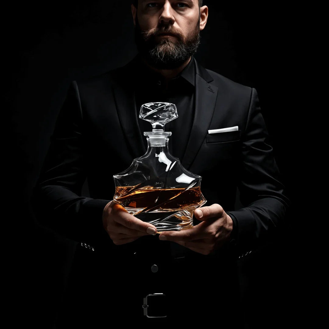 Storm Japanese Crystal Whisky Decanter TsukiGlass