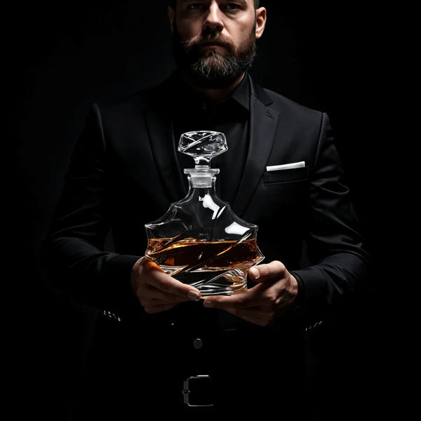 Storm Japanese Crystal Whisky Decanter TsukiGlass