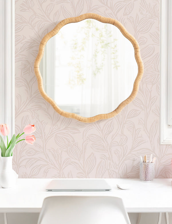 Rahfy Scallop Framed Wall Mirror
