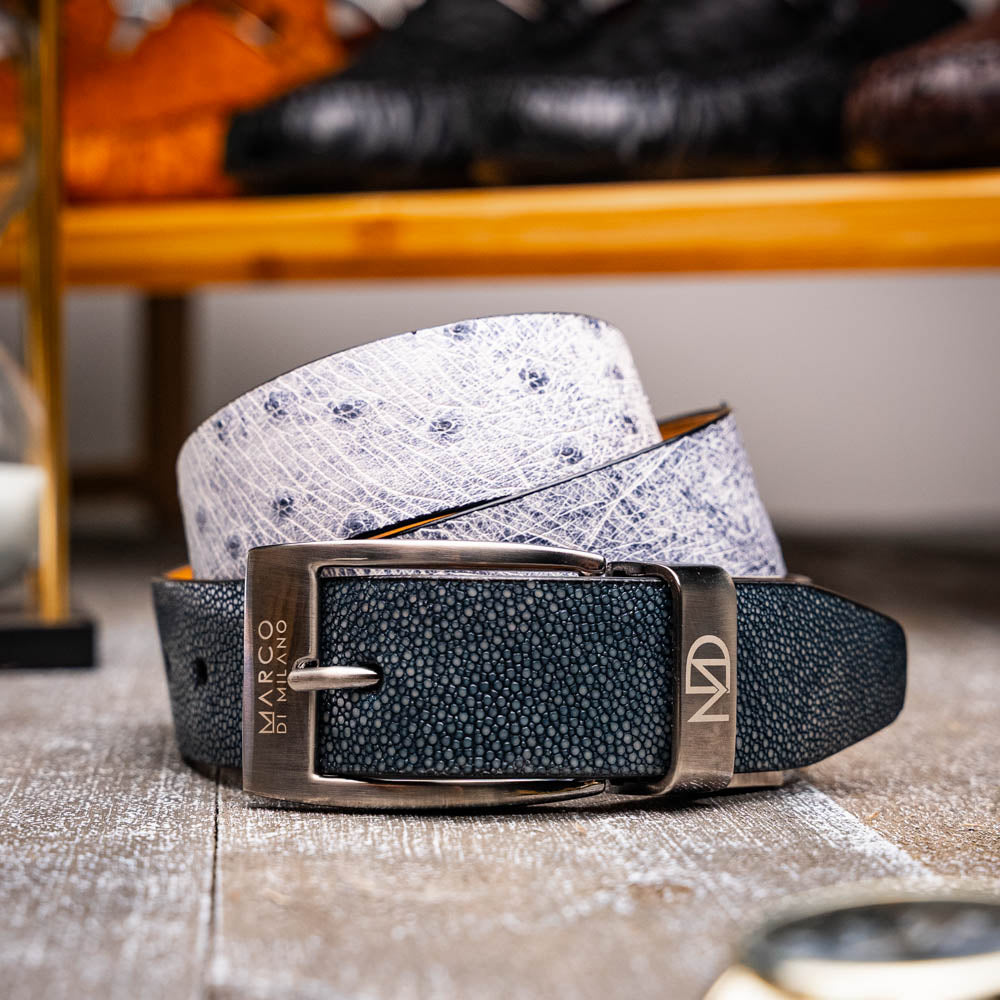 Lucca Belt Newspaper / Black