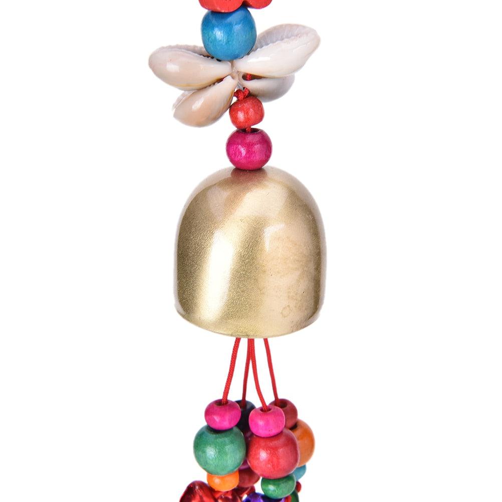 Lucky Wind Chimes Mobile Garden Wind Chime Bell Creative Outdoor National Home Pop Hot Yard New Copper Living Decor Fashion For Good Luck Home Garden Patio Hanging Decoration Gift