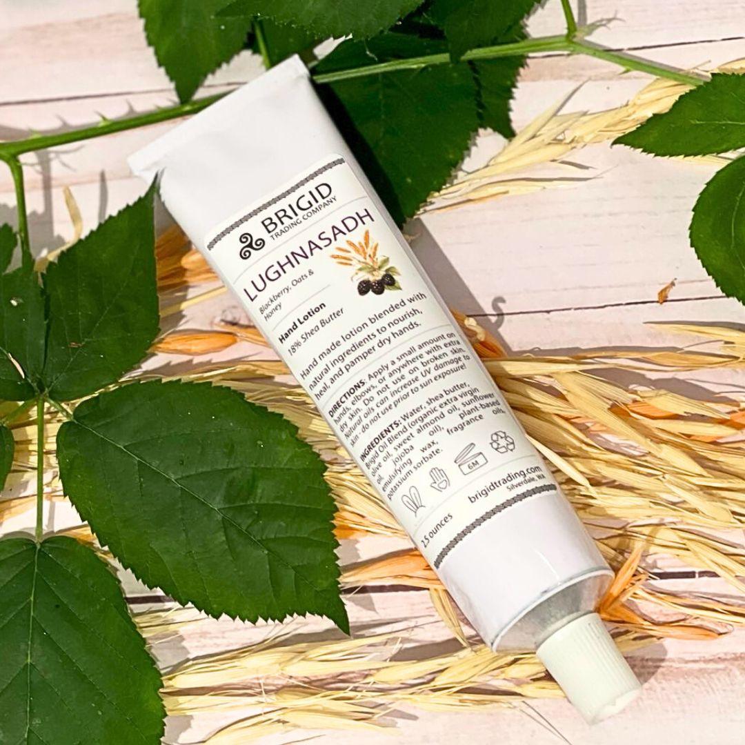 Lughnasadh Natural Hand Lotion – Blackberry, Oats & Honey, Paraben-Free