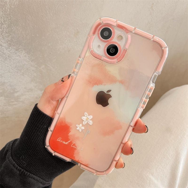 Luminous Art Abstract Phone Case For iPhone 13 12 11 Pro Max Transparent Silicone Shockproof Bumper Cover  Floral Girly Transparent Phone Case Glow In Dark iphone case