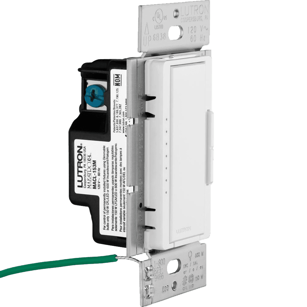 Lutron Maestro C.L Digital Dimmer Multi-Location Switch Kit, White
