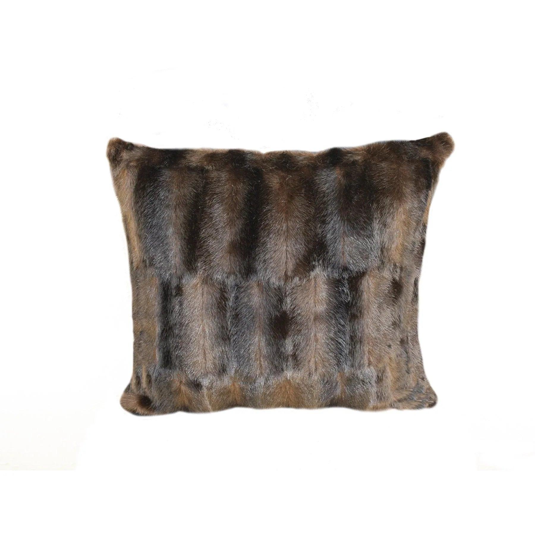 Fur Pillow 'Luxe Mink Brown' - Gifts for You 'n Me