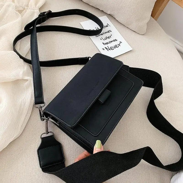 Luxuries Mini PU Leather Flap Bags For Women Ladies Shoulder Handbags - Female Trendy Cross Body Mobile Phone Bag