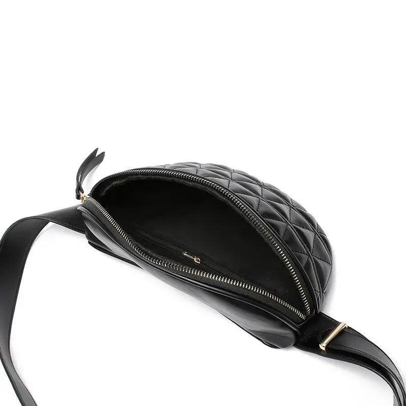 Luxurious Women PU Leather Waist Bags Waterproof Belt Bag Cross Body Fanny Pack Travel Bum Bag
