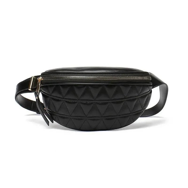 Luxurious Women PU Leather Waist Bags Waterproof Belt Bag Cross Body Fanny Pack Travel Bum Bag