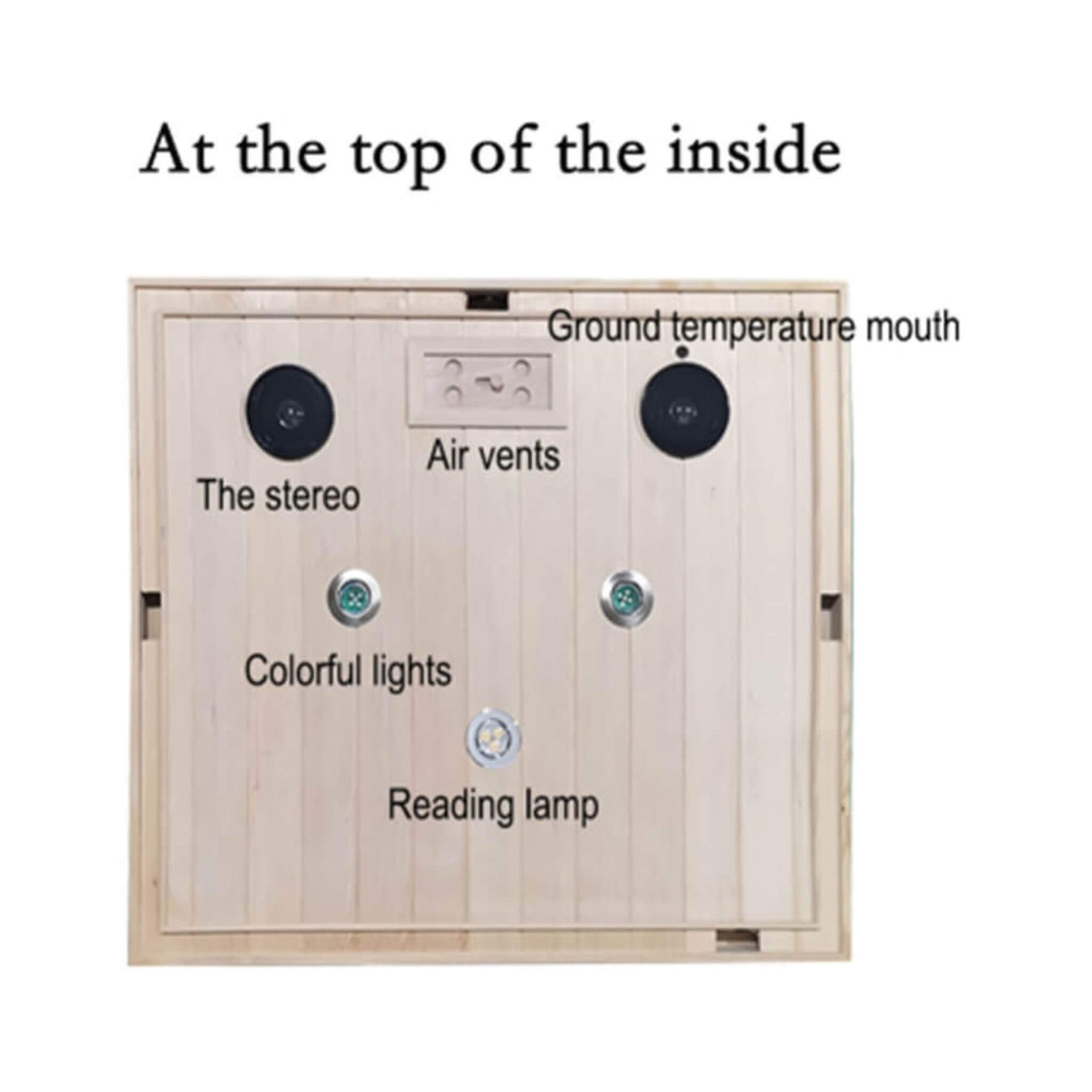 Ivara Luxury 2-Person Hemlock Wood FAR Infrared Sauna Room W/ Glass Door, 1750W (SAK81525)