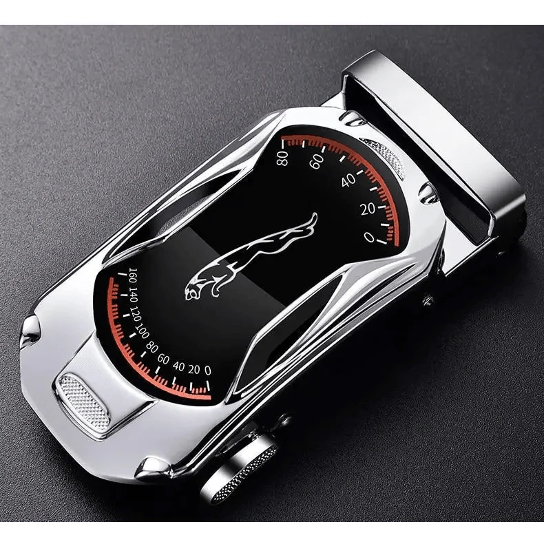 Luxury Automatic Black Genuine Leather Business Belt For Men New Fashion High Quality Black Belts