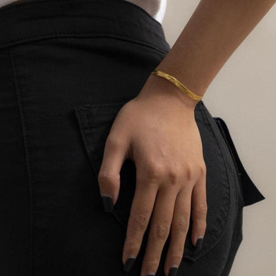 Luxury Couple Streetwear Elegant Metal Bracelets Gold Color Chain For Women Goth Bracelet Chain Minimalist Bracelet Adjustable Pull Chain Tennis Cute Jewelry Gifts For Women