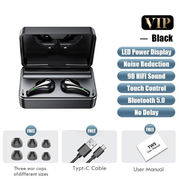Luxury Earphone Bluetooth Compatible Headphones With Mic 3500mAh Mirror Charging Box Wireless Headphones Noise Cancelling HiFi Earbud Gaming Headsets Bluetooth MP3 Music Playes Sports Wireless Waterproof Touch Control Headphones