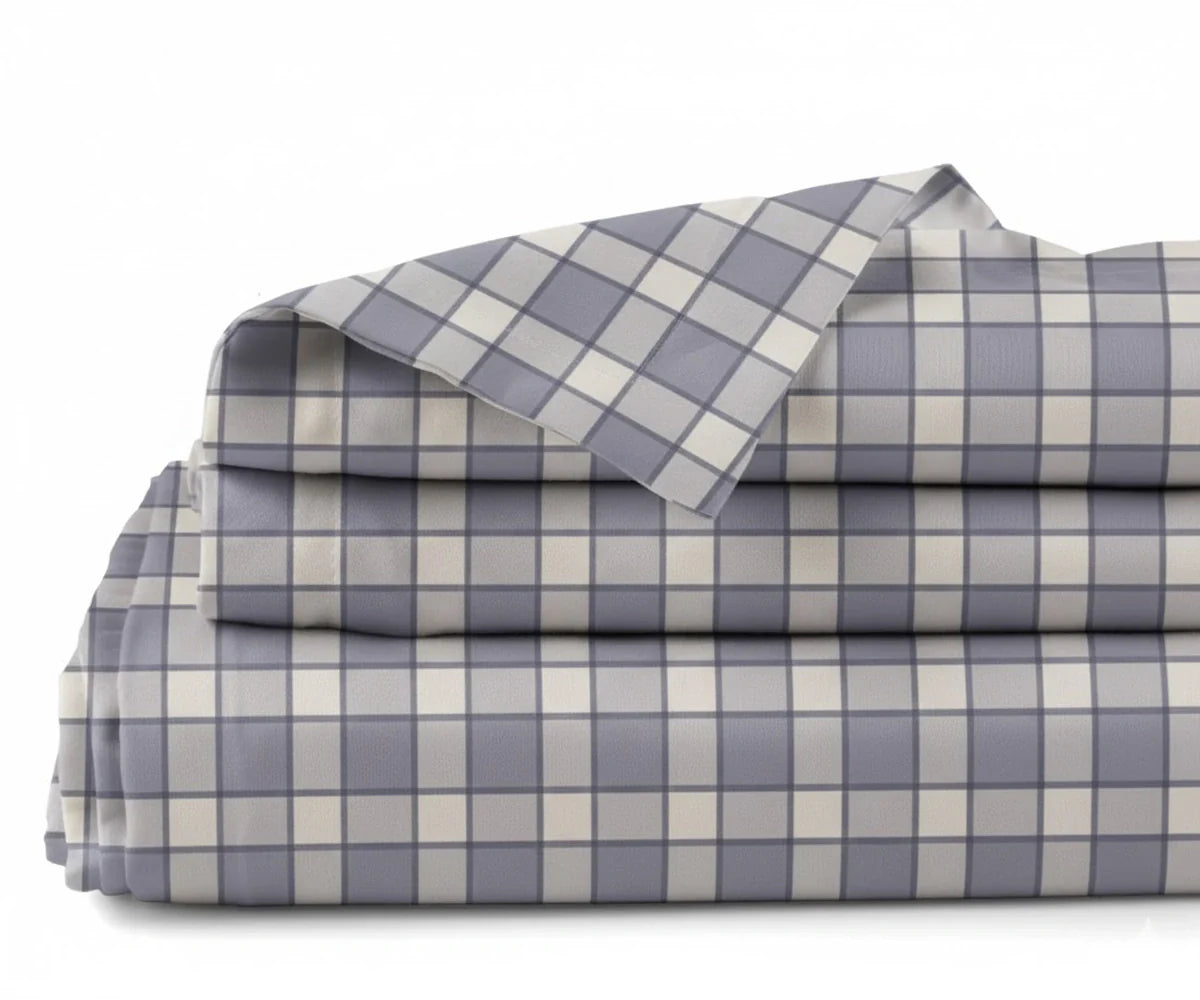 Printed Linen Sheet Set – 100% Linen Bedding