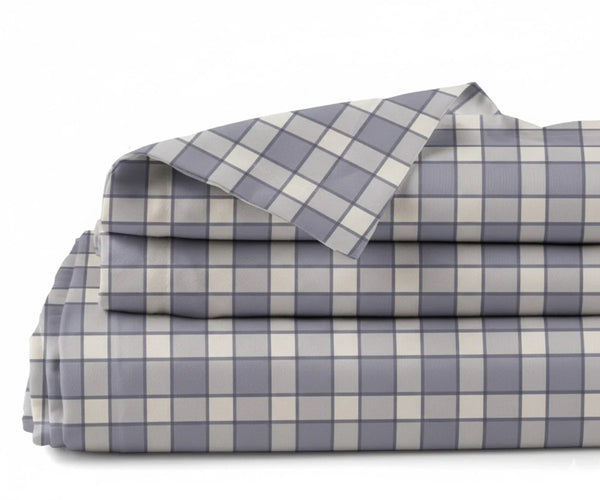 Printed Linen Sheet Set – 100% Linen Bedding