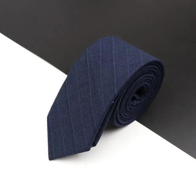Luxury High Quality Black Grey Skinny Wool Tie For Men Business Meeting Necktie Fashionable Design Excellent Men Gift