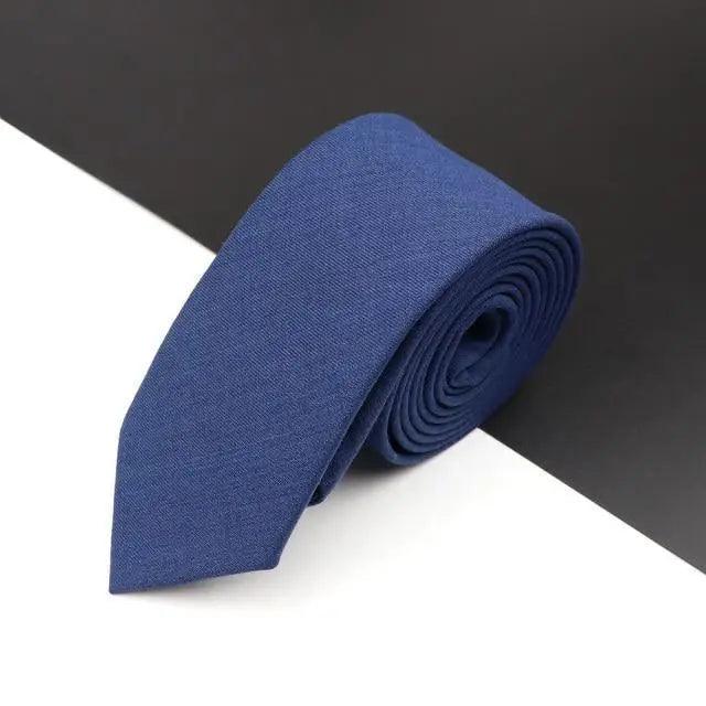 Luxury High Quality Black Grey Skinny Wool Tie For Men Business Meeting Necktie Fashionable Design Excellent Men Gift