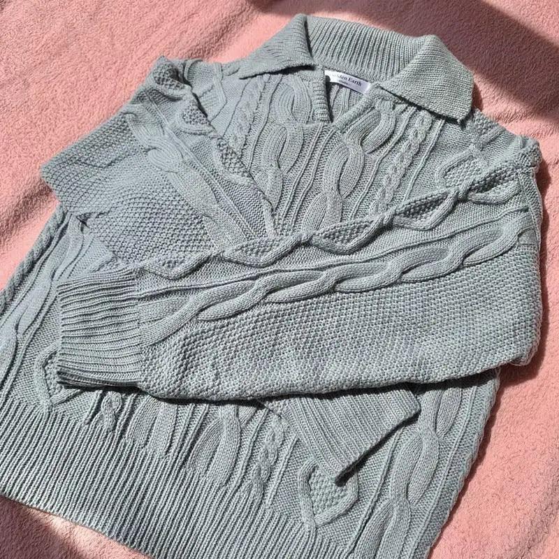 Luxury Kitty Retro Women Sweater Pullovers Knitted Casual Solid Autumn Turn-down Collar Feminine Loose All Match Soft Sweet Tops