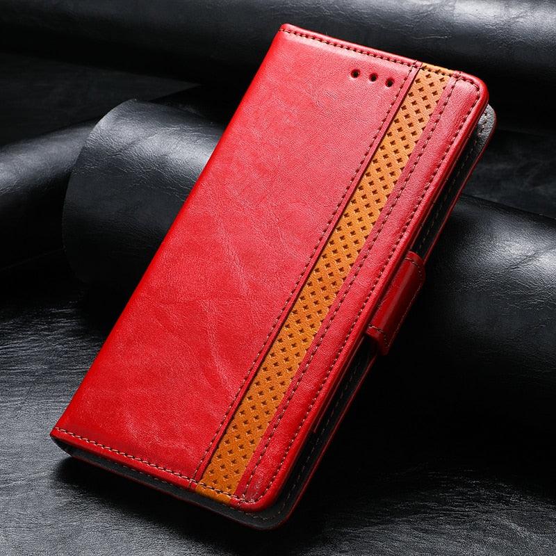 Luxury Leather Case For iPhone 13 11 12 14 Pro Max Mini Wallet Pocket Flip Case Cover Vintage Luxury Genuine Leather Fashion Business Classic Flip Case For Men