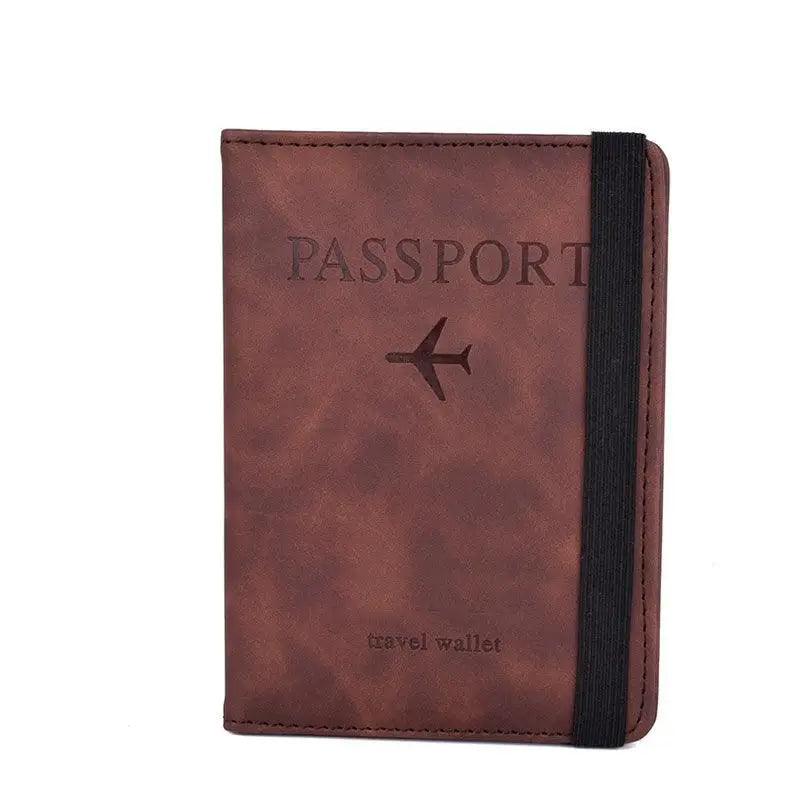 Luxury Leather Passport Elegant Cover Travel Passport Wallet Holder Document Organizer Case Men And Women Accessories
